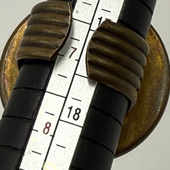 Vintage Jan Michaels Bronze & Amethyst Statement Ring Size 7 San Francisco - Picture 7 of 9